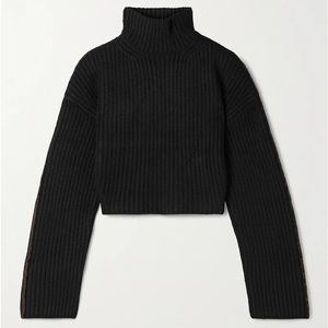 Acne Studios cropped ribbed turtleneck sweater